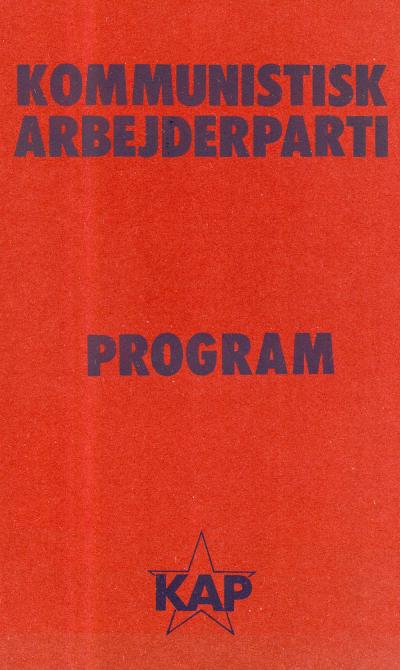 Kommunistisk Arbejderpartis partiprogram fra 1978
