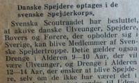 Danske Spejdere optages i de svenske Spejderkorps