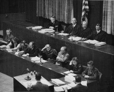 Dommerne i Nürnbergprocessen © USHMM