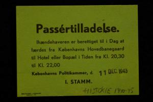 Passertilladelse © Københavns Bymuseum