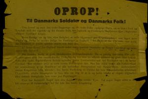 Tysk flyveblad ved Danmarks besættelse 9. apr. 1940, forside © Københavns Bymuseum