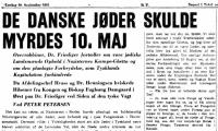 De danske jøder skulde myrdes 10. maj
