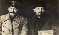 Stalin og Lenin, 1919