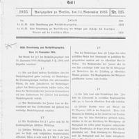Reproduktion af den første side i en tilføjelse til den tyske Rigsborgerlov af 15. september 1935 ©USHMM